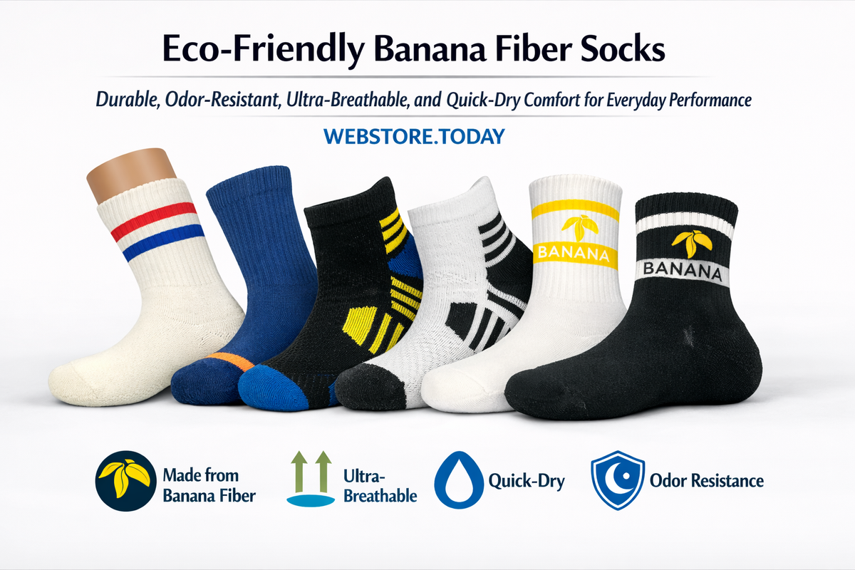 Banana Cloth Casual Socks (with odor-eliminating function)