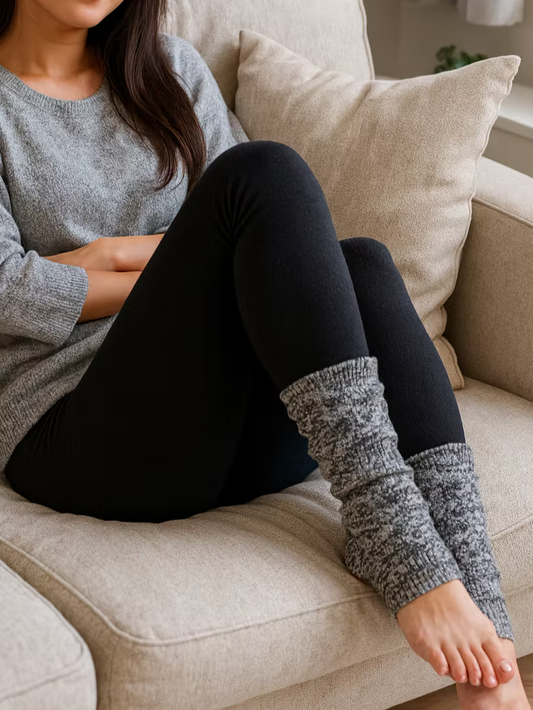 Silk & Cotton Sleep Leg Warmers