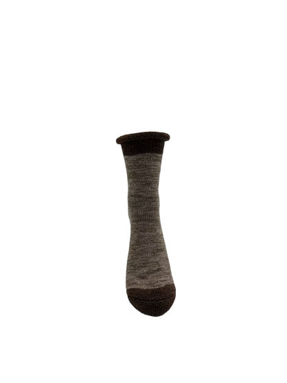 Rolled‑Top Two‑Tone Warm Socks