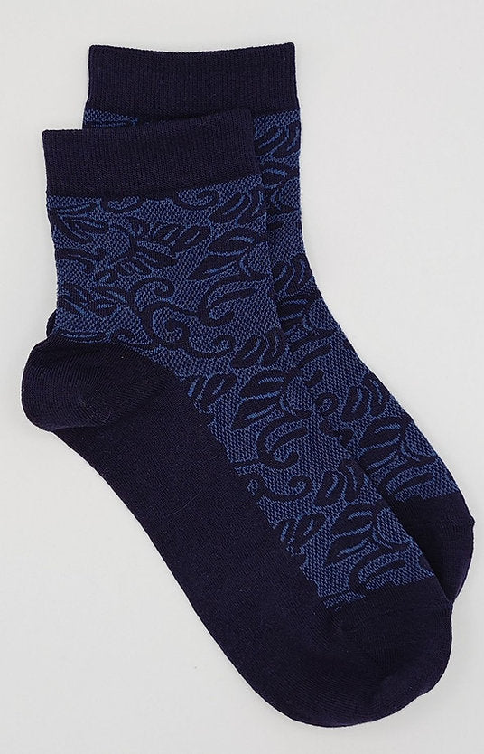 Spiral & Floral Socks — Japanese Craftsmanship, Everyday Luxury