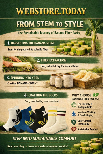 Banana Cloth Casual Socks (with odor-eliminating function)