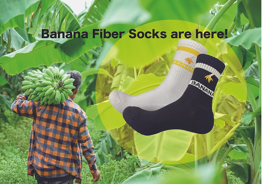 Banana Cloth Casual Socks (with odor-eliminating function)